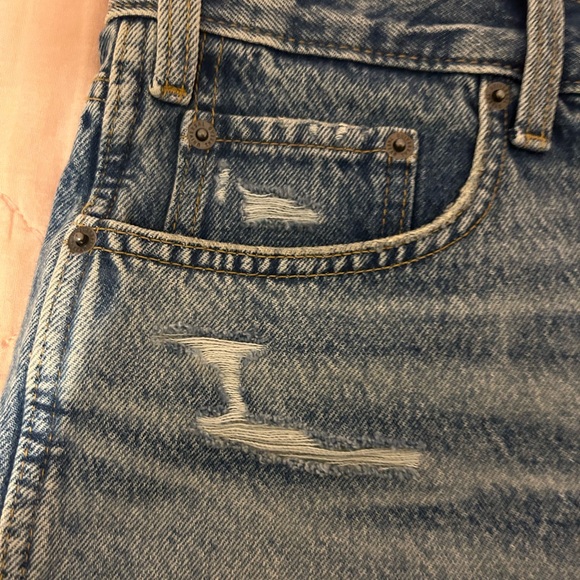 High Rise Denim Mini Shorts - Picture 5 of 5